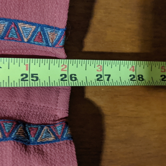 Lightly used, rust-colored sleeveless rayon top. Size Large - Picture 7 of 7